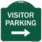 Signmission Visitor-parking Right Heavy-Gauge Aluminum Architectural Sign, 18" x 18", GW-1818-9868 A-DES-GW-1818-9868 - alternate 1